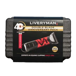 Liveryman Harmony Plus Cordless Horse Clipper – 2.4mm Wide Fine Blade Anniversary Pack