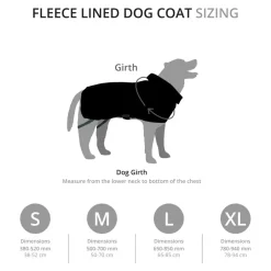 Mountain Paws Fleece Lined Dog Raincoat