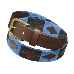 Pampeano Azules Leather Polo Belt