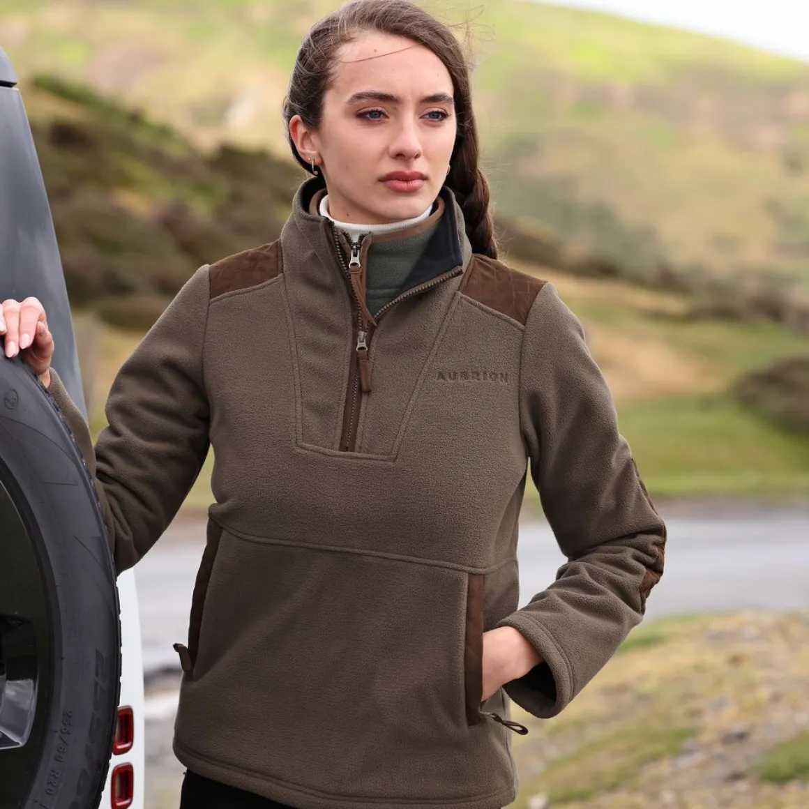 Shires Aubrion Heritage Unisex Quarter Zip Fleece