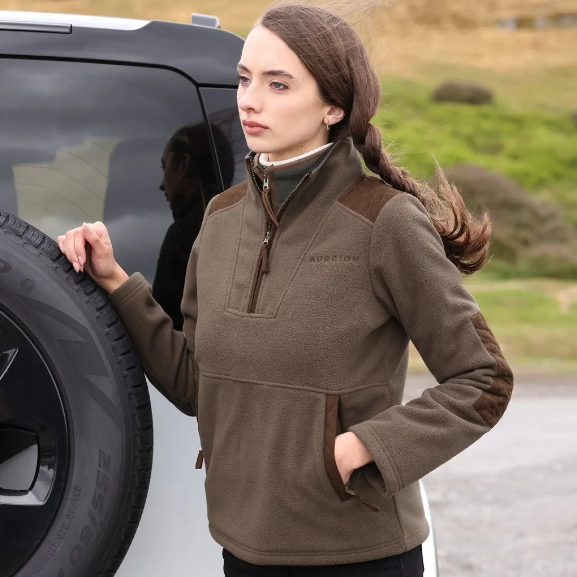 Shires Aubrion Heritage Unisex Quarter Zip Fleece