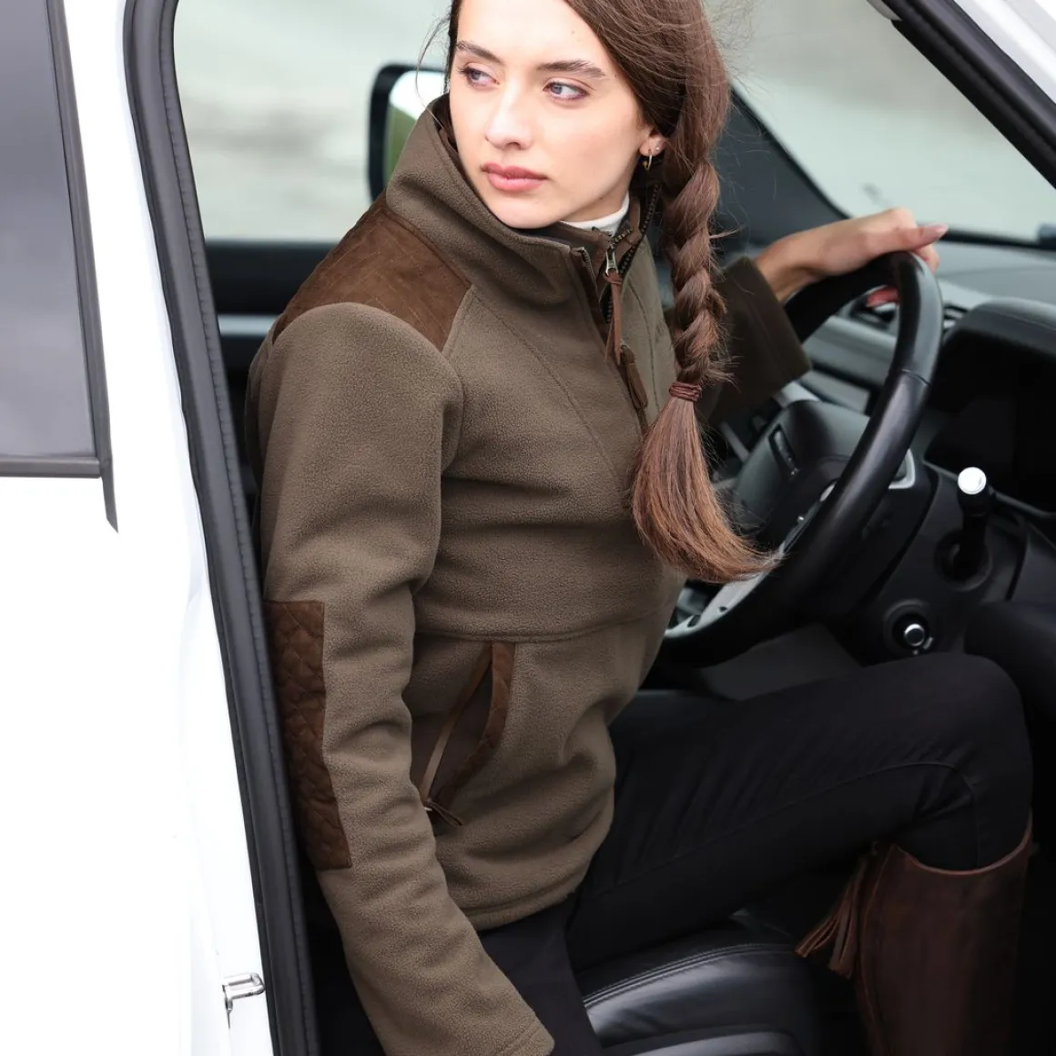 Shires Aubrion Heritage Unisex Quarter Zip Fleece