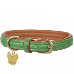 Shires Digby & Fox Padded Leather Dog Collar