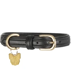 Shires Digby & Fox Padded Leather Dog Collar