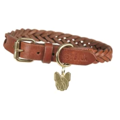 Shires Digby & Fox Plaited Dog Collar