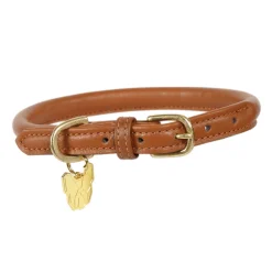 Shires Digby & Fox Rolled Leather Dog Collar