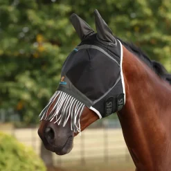 Shires FlyGuard Pro Air Motion Fly Mask With Ears & Fringe
