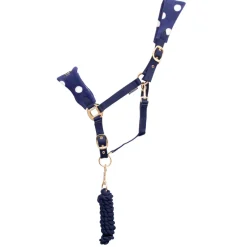 Supreme Products Dotty Fleece Head Collar & Lead Rope