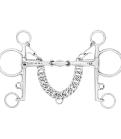 Waldhausen Double Jointed Stainless Steel Pelham Bit