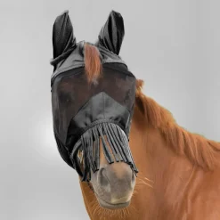 Waldhausen Premium Fly Mask with Ear Protection and Nose Fringe