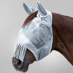Waldhausen Premium Fly Mask with Ear Protection and Nose Fringe