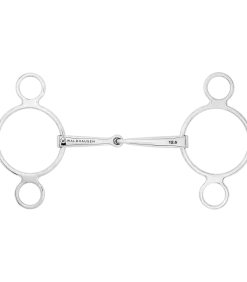 Waldhausen Single Jointed Stainless Steel 3-Ring Bit